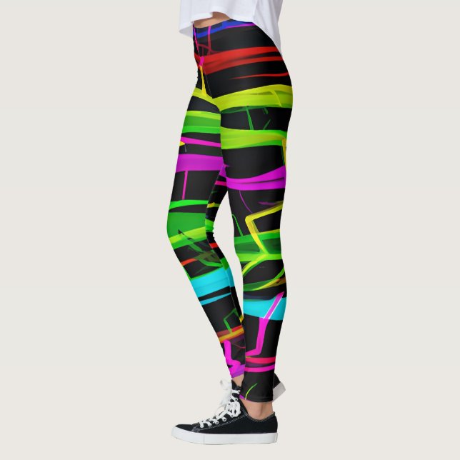 Fusion Blaze Bamboo Yoga Ultra Stretch Leggings (Left)