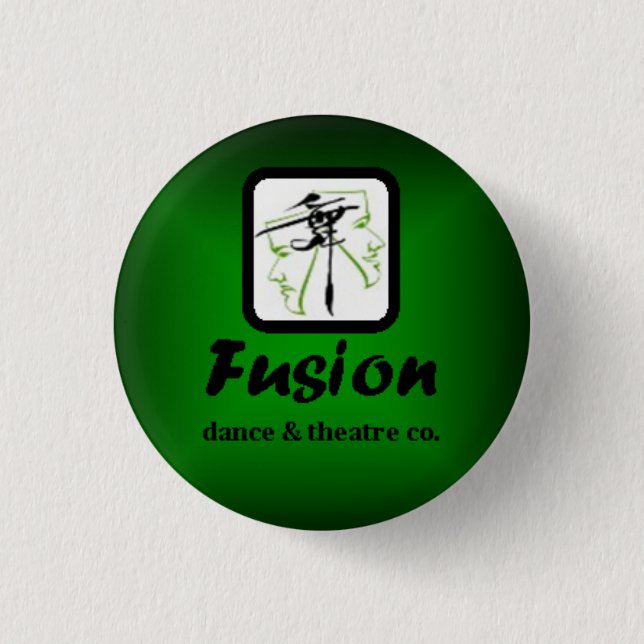 Fusion Green Small Button (Front)