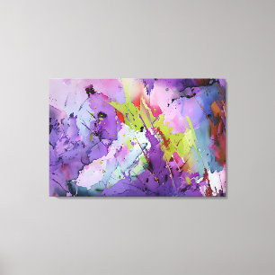 "Fusion of Hues" Contemporary Abstract Art     Canvas Print
