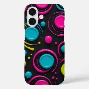Fusion of neon colours iPhone 16 case