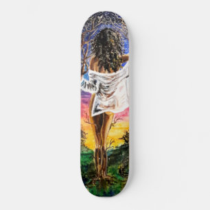 Fusion - Watercolor Painting Skateboard