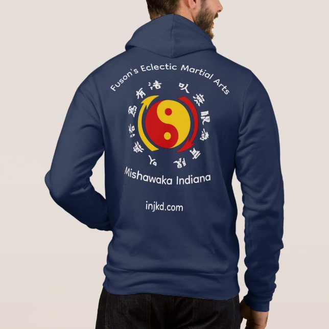 Fuson's JKD Full Zipper Hoodie (Back)