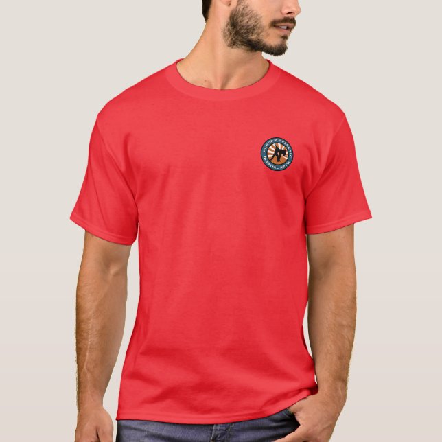 Fuson's Martial Arts Dark coloured t shirt (Front)