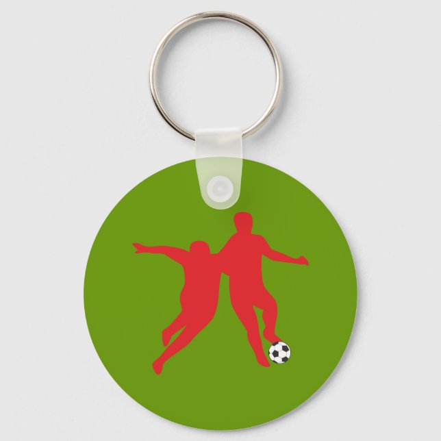 Fussball soccer Dribbling Key Ring (Front)