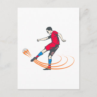 Fussballer Fussballspieler soccer player Postcard