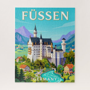 Füssen Germany Alpine Town Travel Jigsaw Puzzle