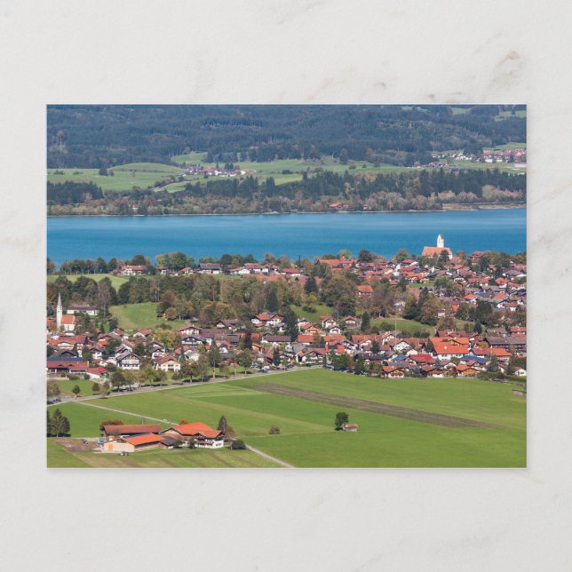 Fussen Town Landscape Postcard (Front)