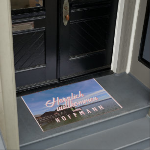 Fußmatte mit Ihrem Foto und personalisiertem Text Doormat
