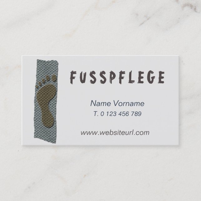 fußpflege business card (Front)