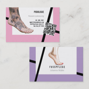 Fusspflege Podologie Business Card