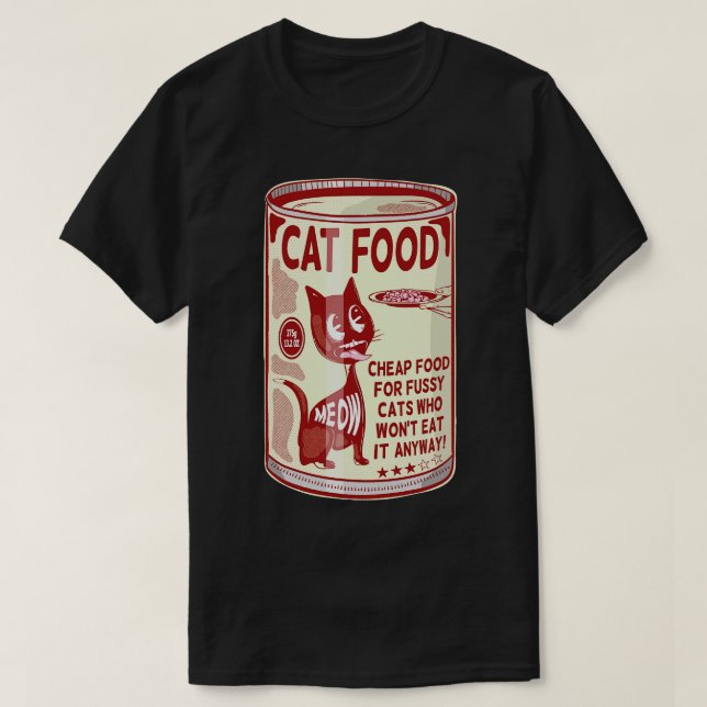Fussy eater cat food T-Shirt (Design Front)