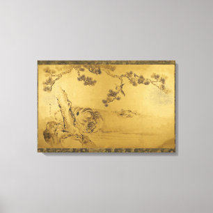 Fusuma: Tigers and Dragon Canvas Print