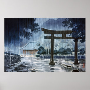 Futarazan Shrine in Nikko by Tsuchiya Koitsu Poster