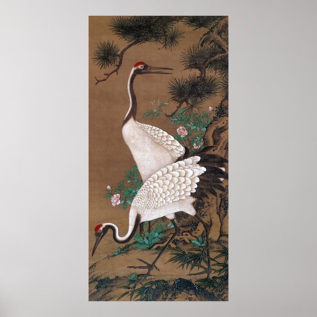 Futazuru, Shuishi Watanabe Cranes, Watanabe Shusek Poster (Front)