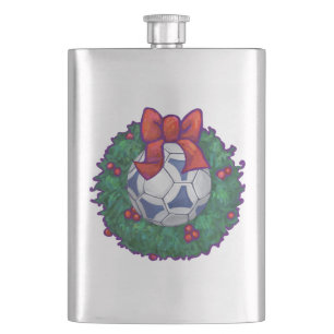Futbal Christmas Hip Flask