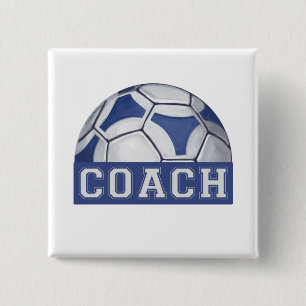 Futbal Coach 15 Cm Square Badge