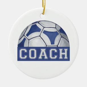 Futbal Coach Ceramic Tree Decoration