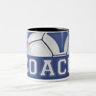 Futbal Coach Two-Tone Coffee Mug