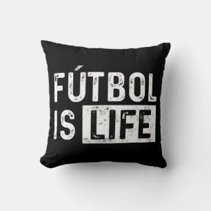 Futbol Is Life Football Lover Soccer Fun  Cushion