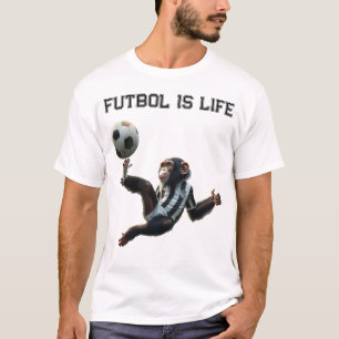 'Futbol Is Life' Soccer Chimp T-Shirt