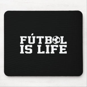 Futbol Is Life Soccer Funny Football Lover Vintage Mouse Mat