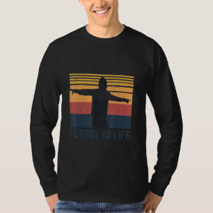 Futbol Is Life Vintage Retro Football Fan Funny T-Shirt