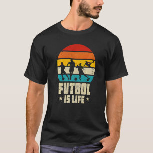 Futbol Is Life Vintage Soccer Football Player Cost T-Shirt