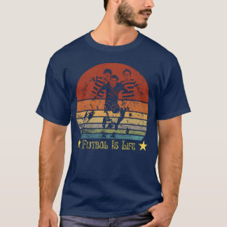 Futbol Is Life Vintage Soccer Player Sports Futbol T-Shirt