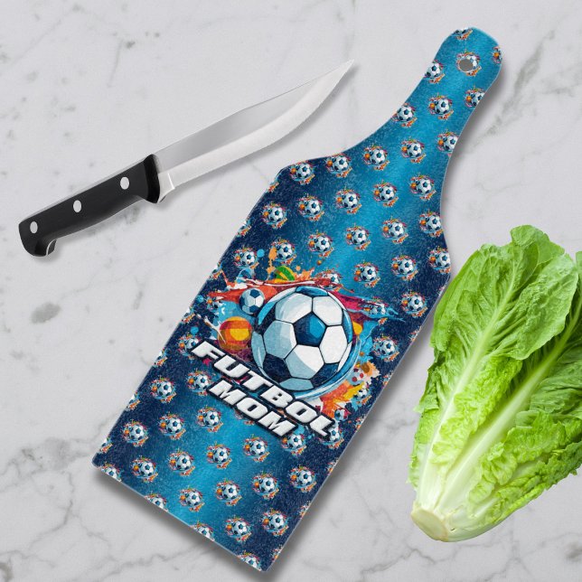 Futbol Mum Soccer Ball Pattern Cutting Board (Creator Uploaded)