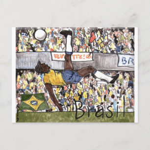 Futebol do Brasil Postcard