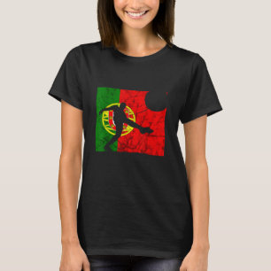 Futebol Portuguese Soccer Player Portuguese Pride  T-Shirt