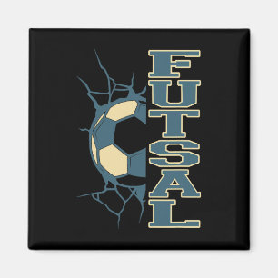 Futsal Byll Smash Indoor Soccer Sports Arena Style Magnet
