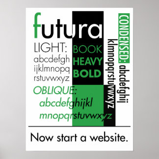 Futura Typography Poster