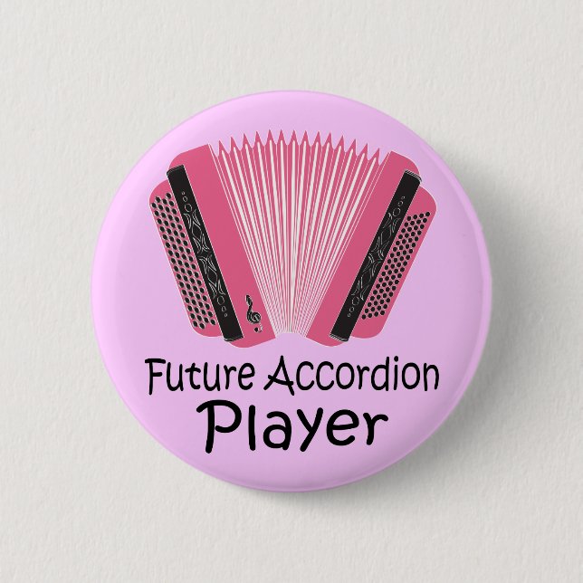 Future Accordion Player Button Gift (Front)