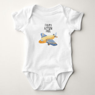 Future Aeroplane Pilot baby clothes, Aeroplane  Bodysuit