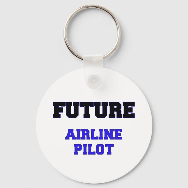 Future Airline Pilot Key Ring (Front)