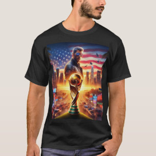 Future and retro 2026 USA WORLD CUP on black 2 T-Shirt