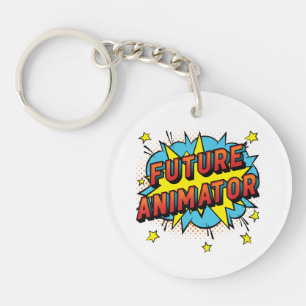 Future Animator Animation Motion Graphics Key Ring