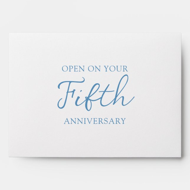 Future Anniversary Letters Wedding Time Capsule Envelope (Front)