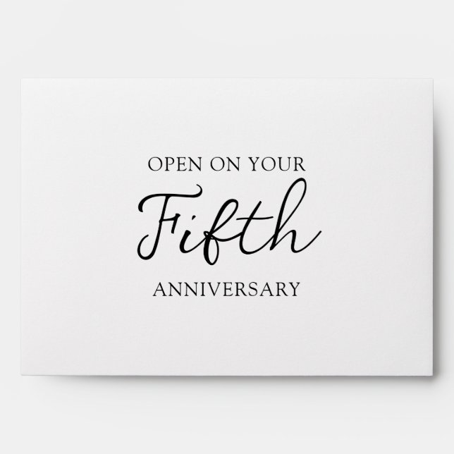 Future Anniversary Letters Wedding Time Capsule Envelope (Front)