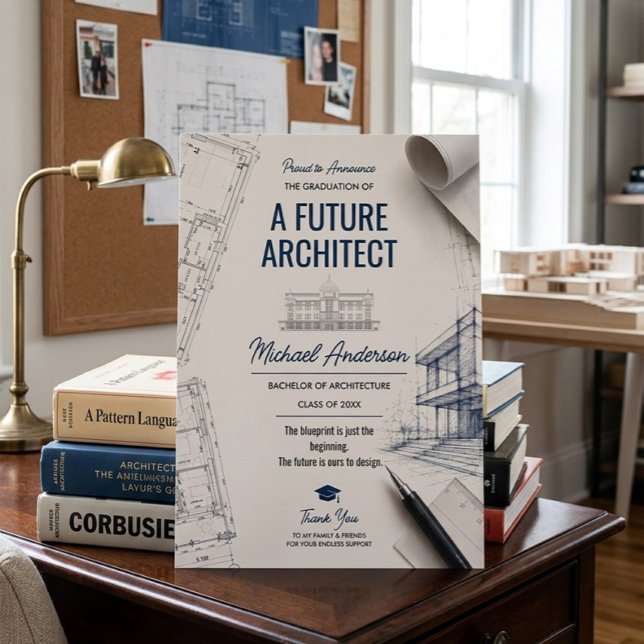 Future Architect Blueprint Graduation Announcement (Creator Uploaded)