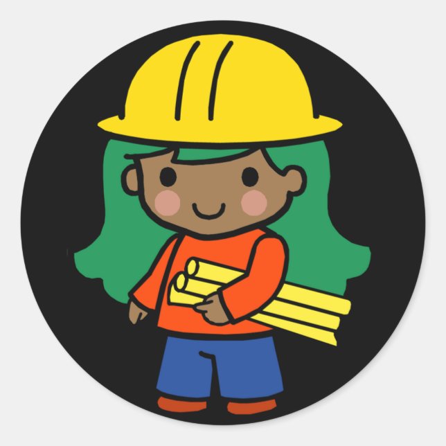 Future Architect / Engineer Classic Round Sticker (Front)