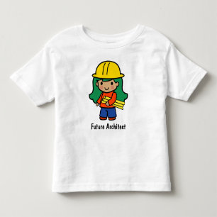 Future Architect Girl in Yellow Hard Hat T-Shirt