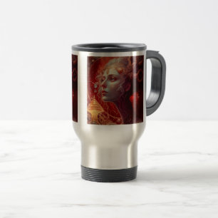 Future Art Nouveau Woman Travel/Commuter Mug, 15 o Travel Mug