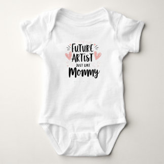 Future artist just like mummy baby bodysuit