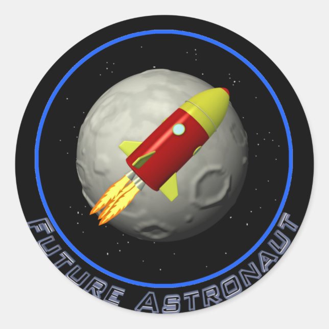 Future Astronaunt Classic Round Sticker (Front)