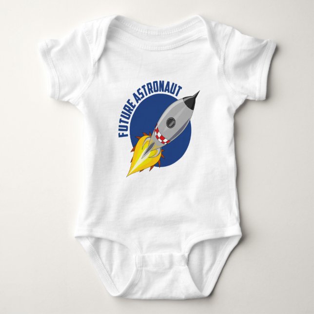 Future Astronaut Baby Bodysuit (Front)