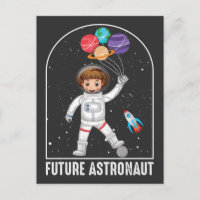Future Astronaut Girl Dream Job Rocket Space Ship