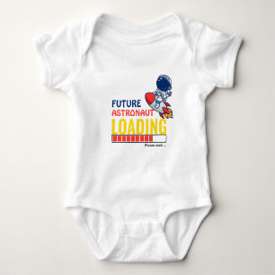 Future Astronaut Loading   Newborn Fashion Unisex Baby Bodysuit