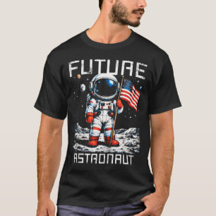 Future Astronaut On The Moon Astronomy Outer T-Shirt